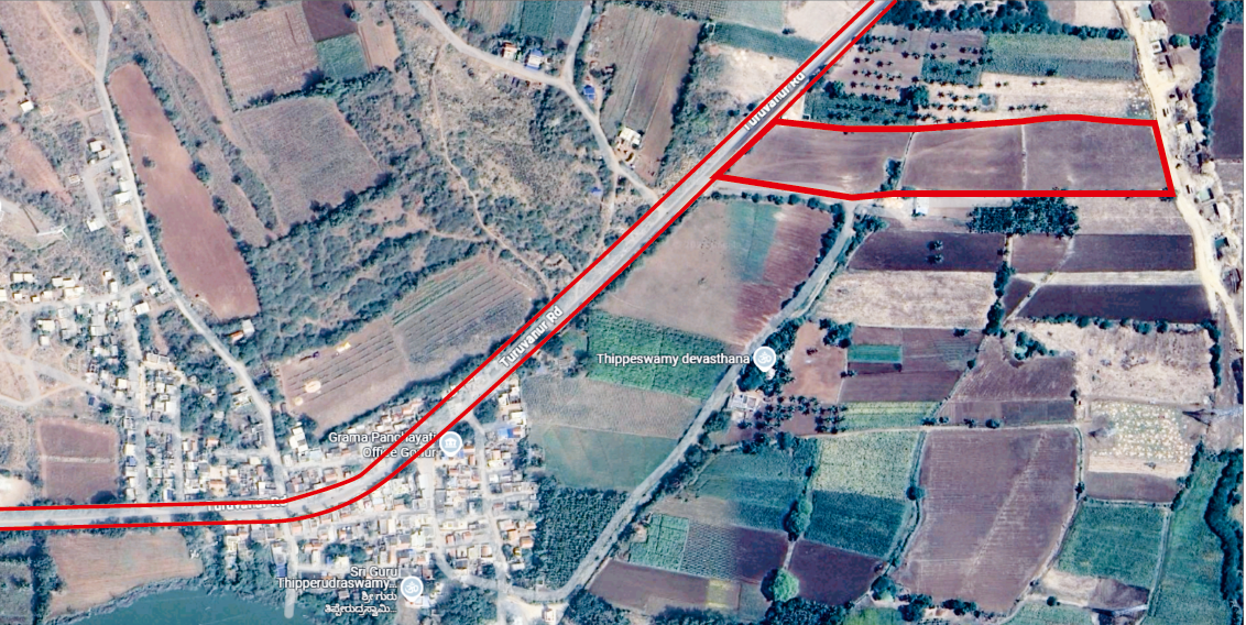 30x40 and 30x50 A Khata Sites for Sale – Turuvanuru State Highway